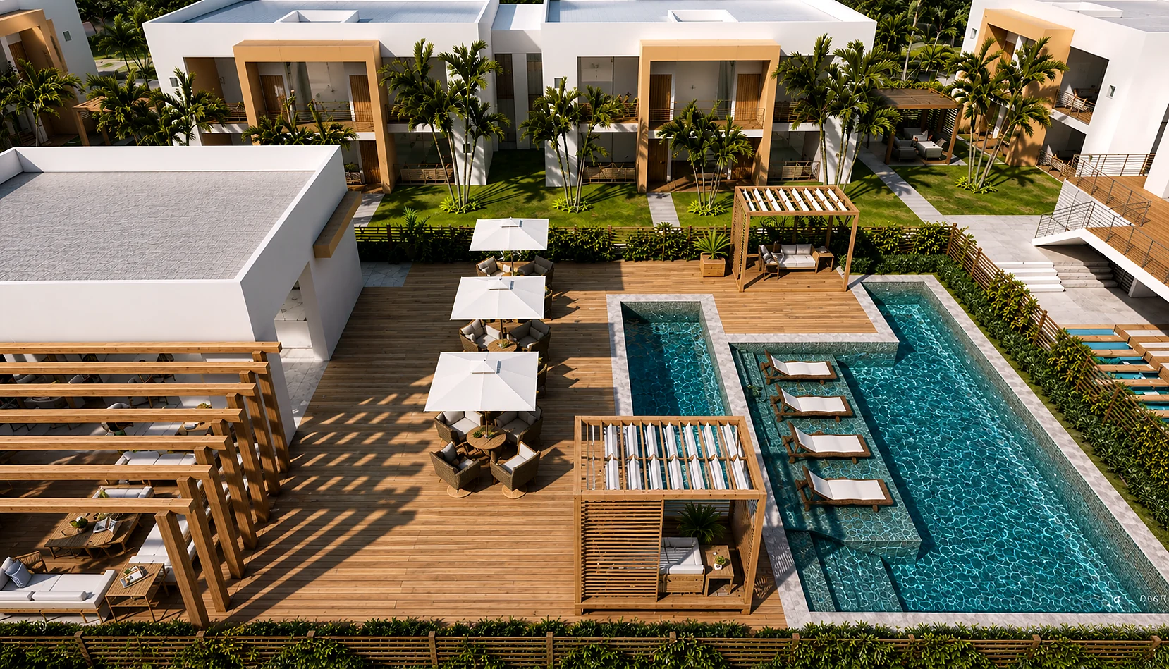 Resort e área de lazer
